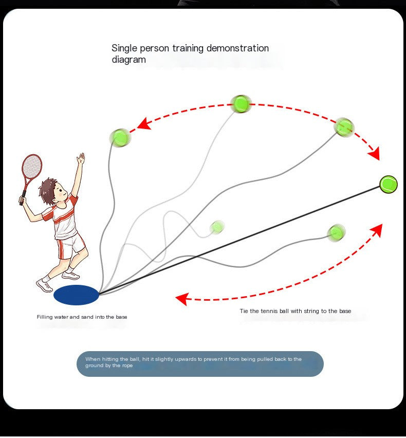 Peak Society Solo Tennis Trainer – Rebound Practice Set
