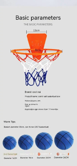 Peak Society Silent Basketball – Quiet Indoor Dribble Trainer